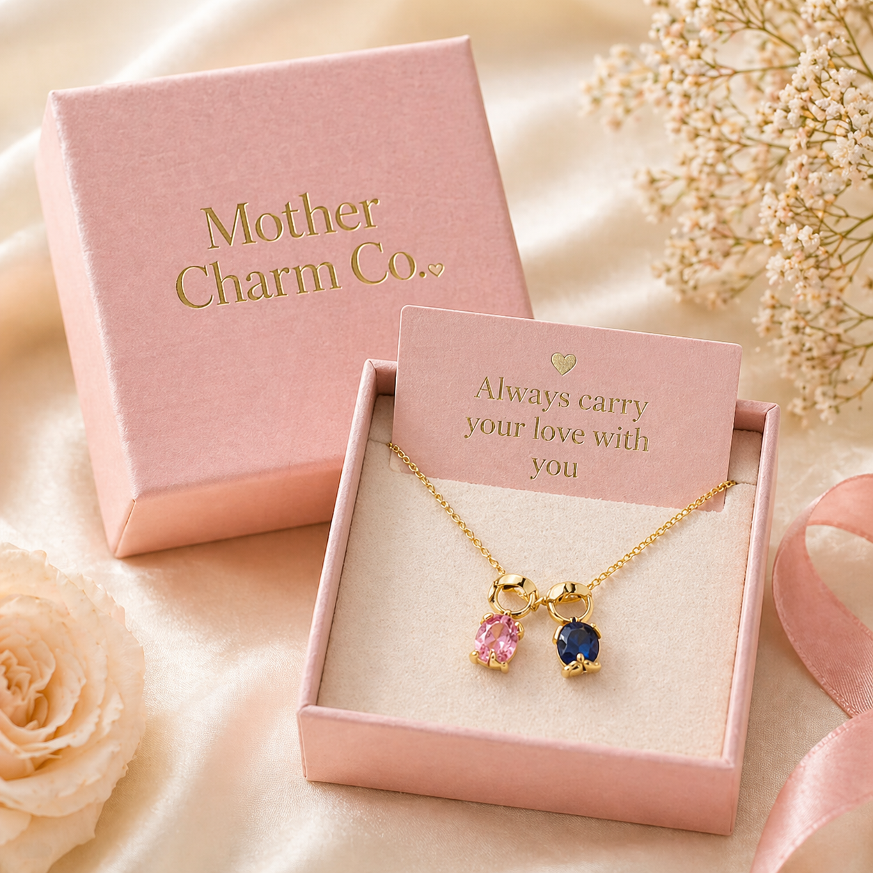 Mother Charm Co.™  Gem Necklace