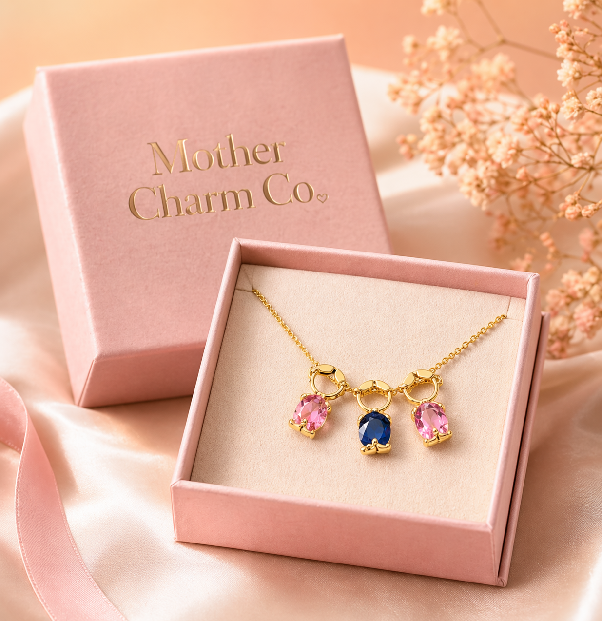 Mother Charm Co.™  Gem Necklace