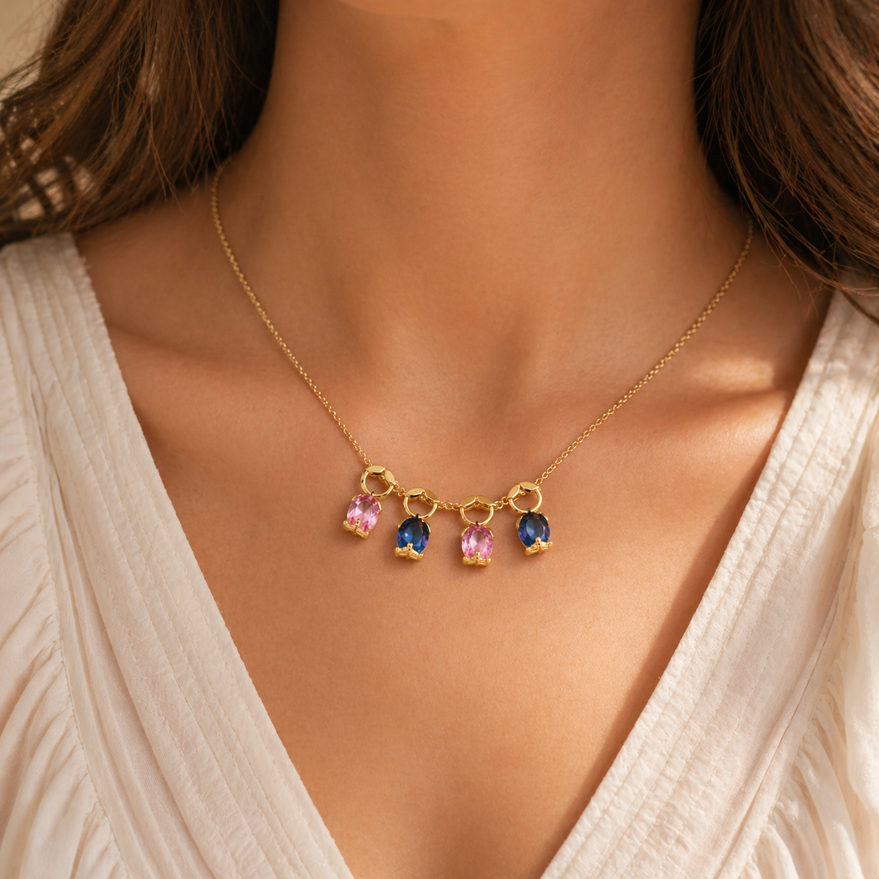 Mother Charm Co.™  Gem Necklace